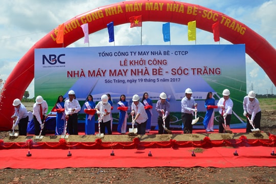 Khởi công xây dựng nhà máy may Nhà Bè-Sóc Trăng 1